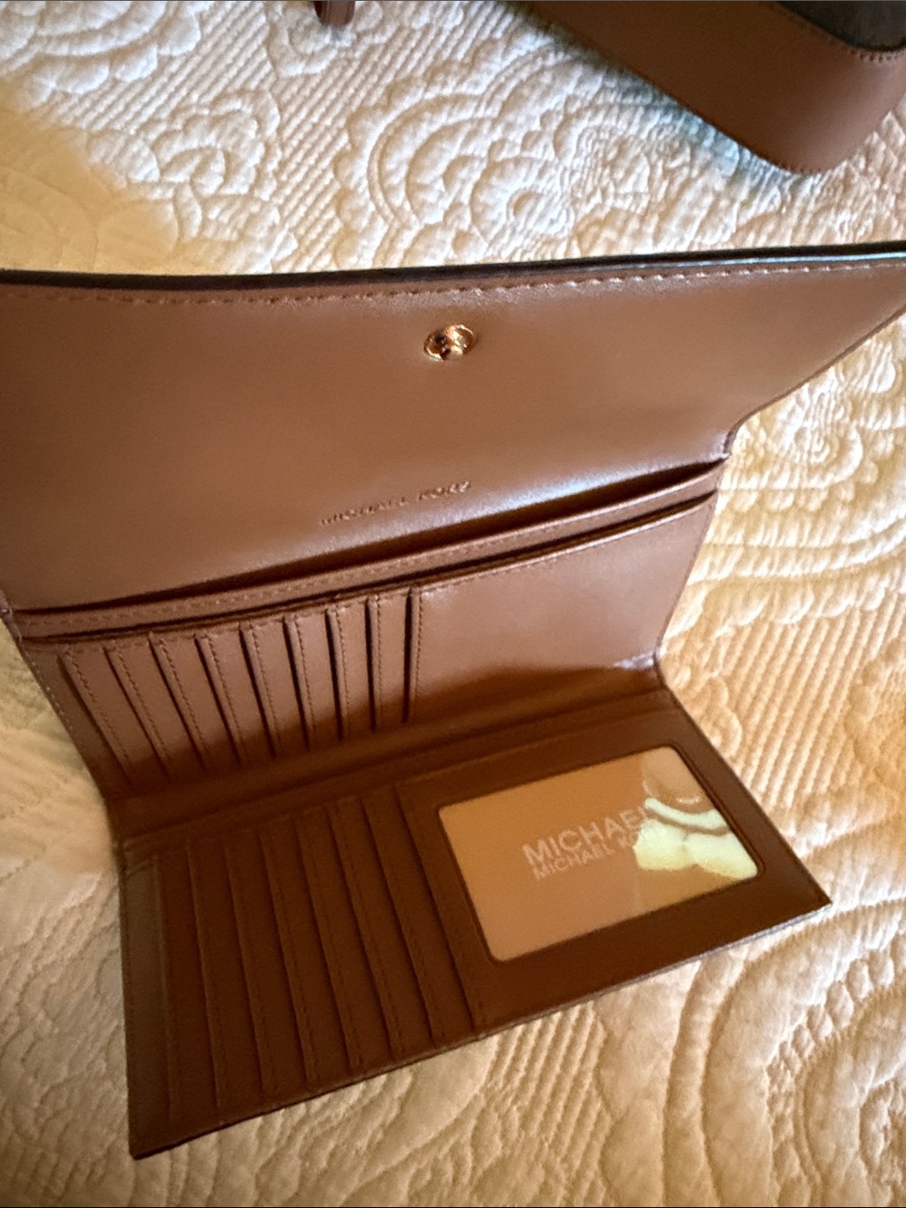 Michael Kors Brown and Gold Logo bag - Picture 7 of 13